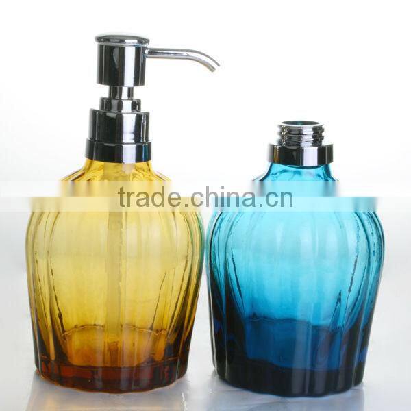 Amber Colored glass empty shampoo bottles wholesale