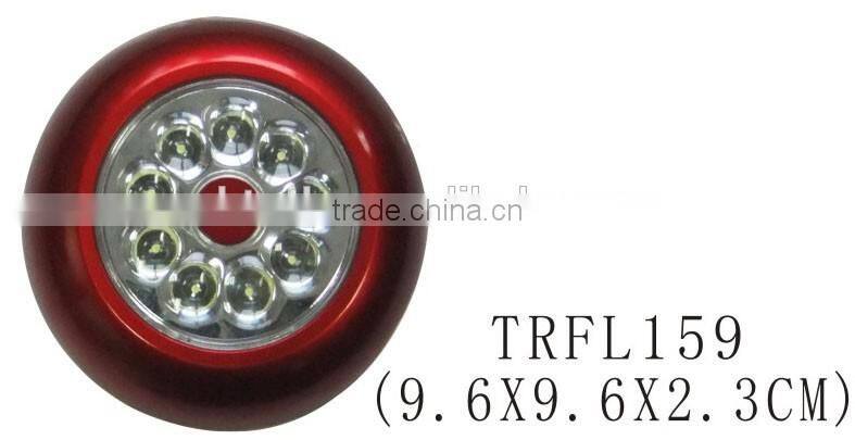 Round shape plastic COB touch light LED push light