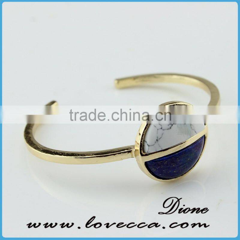 High Quality Fashion Bohemian Artificial Semi-precious Stones Turquoise Bracelet