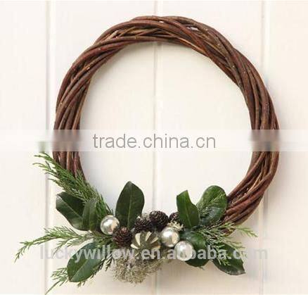 Manufacturer wholesaler Christmas wicker rattan bell decoration