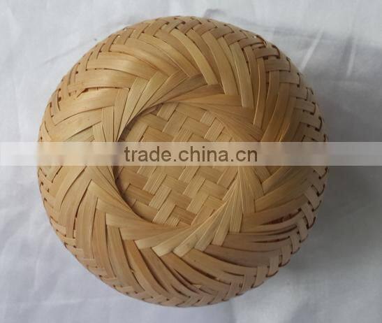 Customized Bamboo weave casket for cremaiton with lining