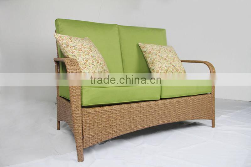 Hot sales Steel Frame Rattan Garden sofa