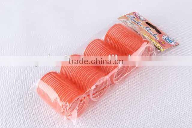 4P Ccolorful Plastic HAIR ROLLERS/Hair Tools/nylon paster