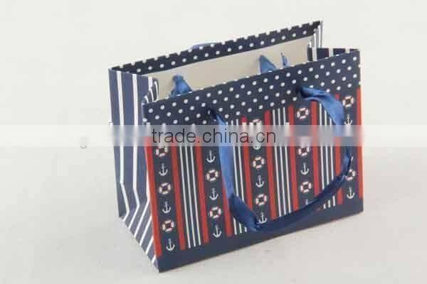 Foldable Gift Bag With Anchor Patterns/ Shopping Bag
