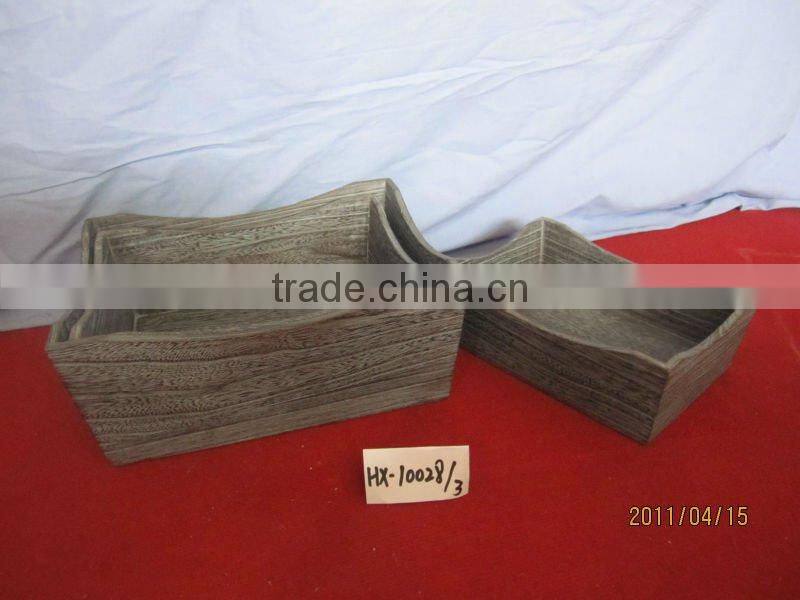 environmentally friendly black wooden food serving tray