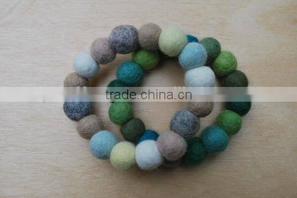 2017 hot new products alibaba website china supplier promotional gift felt fabirc charm colorful european bead for bracelet