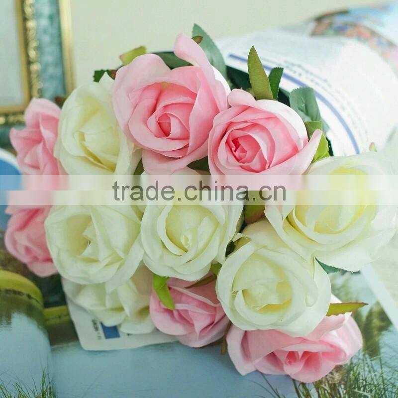 fashion store decorative silk white rose flower