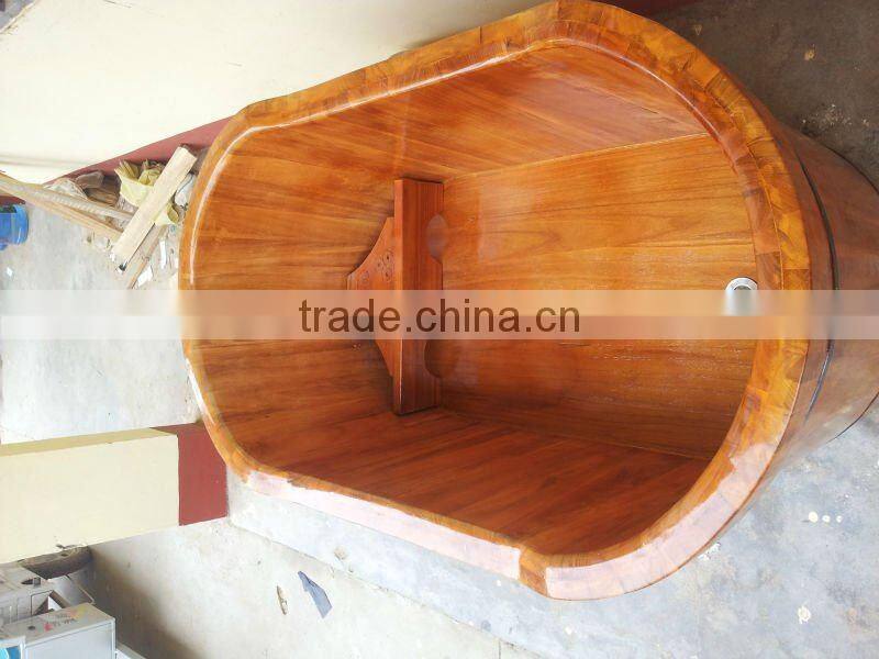 welcomed wooden basin of bath