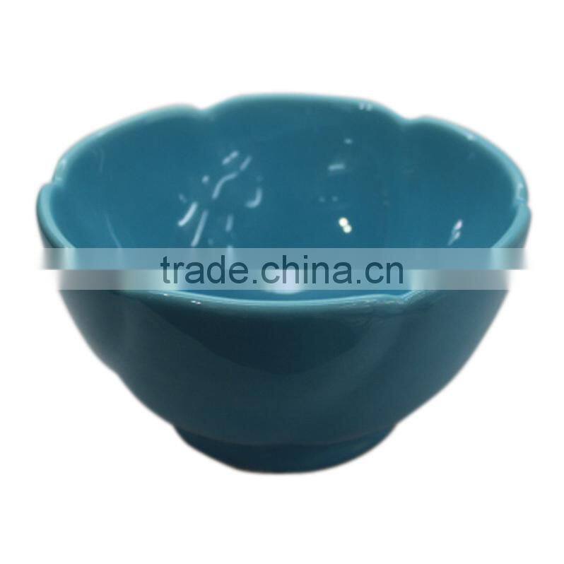4.5"colorful ceramic personal salad bowl