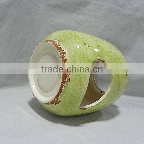 Round hanging ceramic lanterns