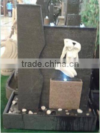 led granite stone fountain restaurant garden stone ornament