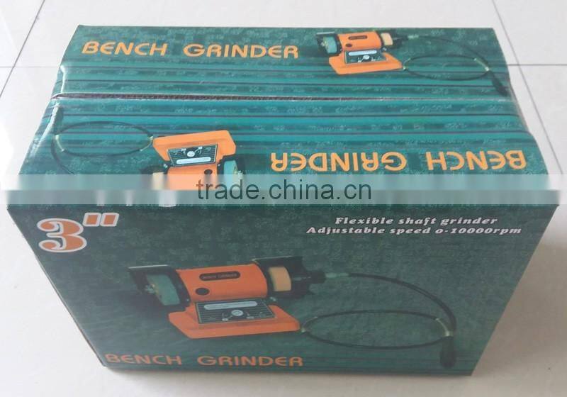 75mm 3in 150w Power Jewelry Mini Bench Grinder Machine Flexible Shaft Grinder Electric Hobby Modeling Tools