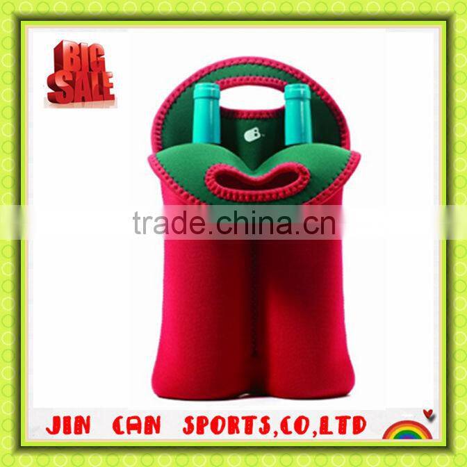 new design bulk reusable divided wine cooler tote bag