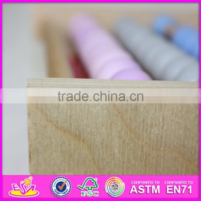 2016 new design baby abacus wooden early learning toy W12A048