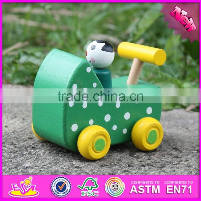 2017 New products kids animal toy wooden toy car plans W04A324