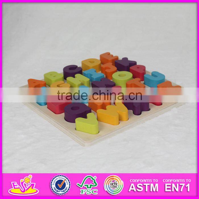 2016 New fashion kids literacy wooden brain teaser puzzles W14B070