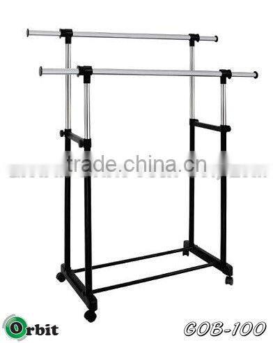 double rail clothes stand