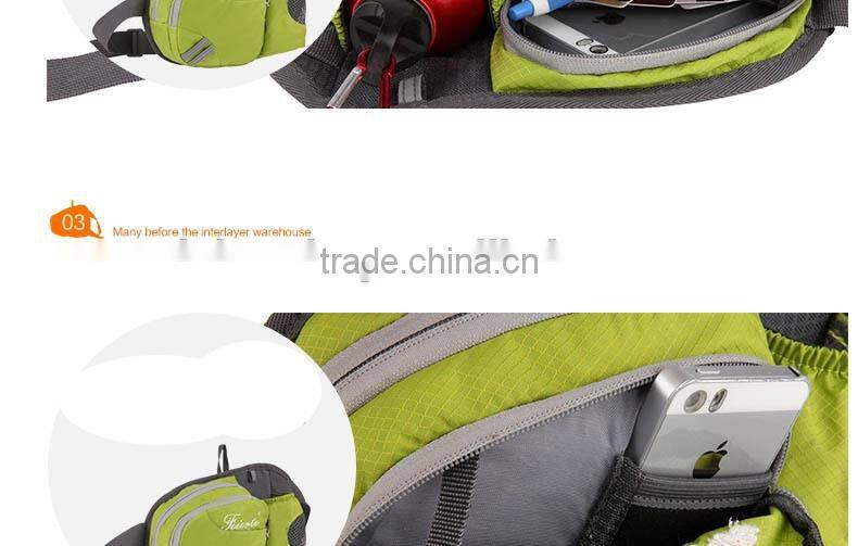 Customized outdoor sports water bottle waist bag