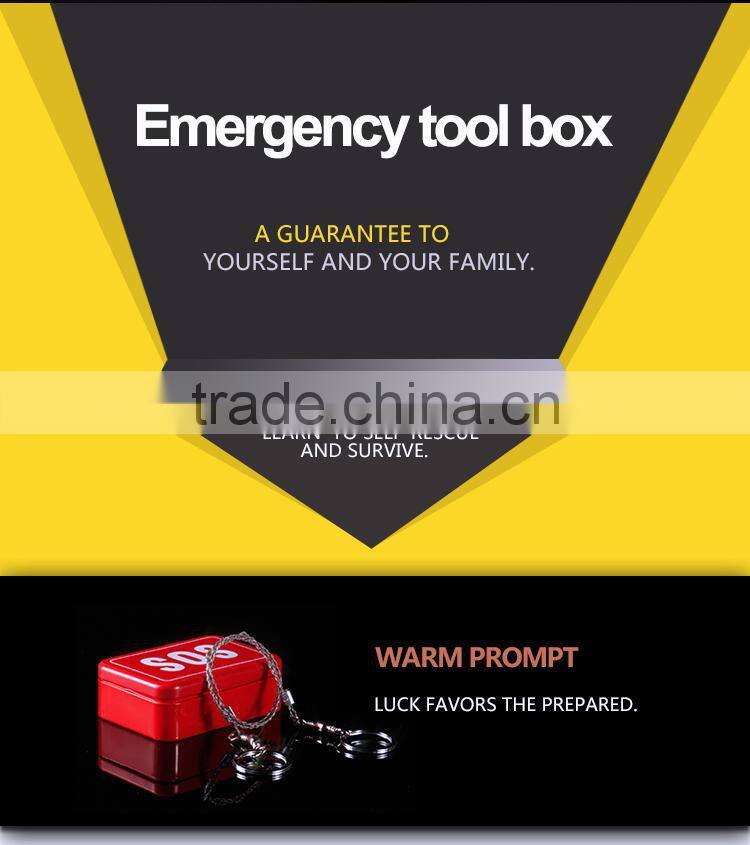 TopMedi 6 in 1 SOS Box survival kit,outdoor camping item
