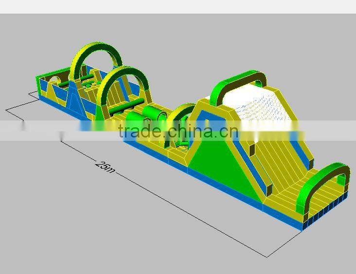 New design adult inflatable obstacle course with factory lower price