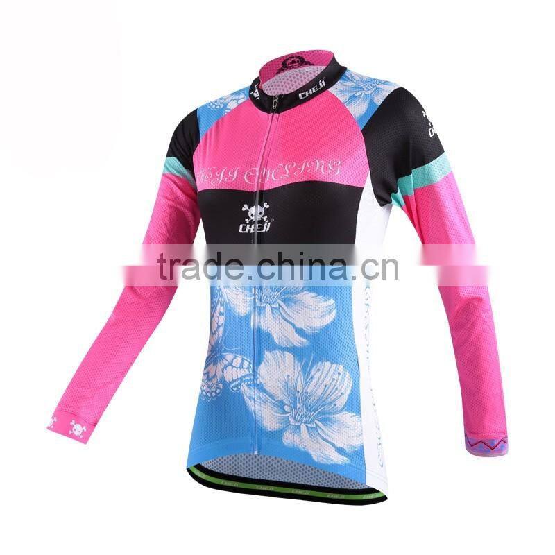 OEM service women printing cycling jerseys factory
