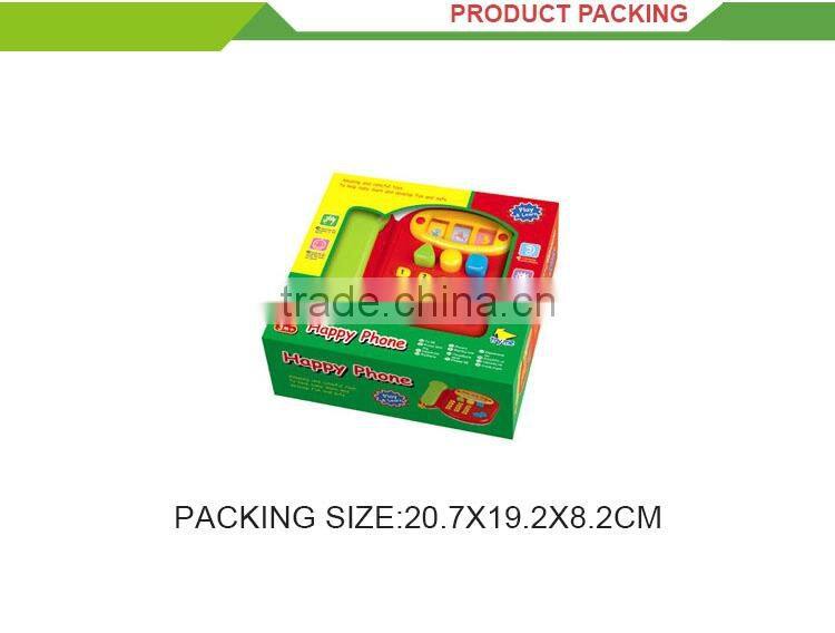 Newest product cartoon musical mobile phone toy for baby