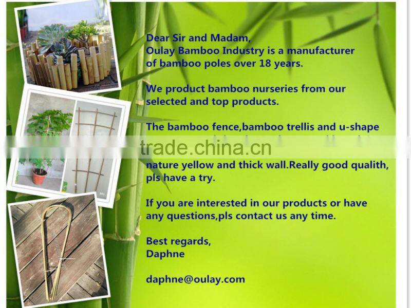 Small artifical garden bamboo fence