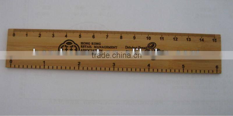 laser carved bamboo ruler