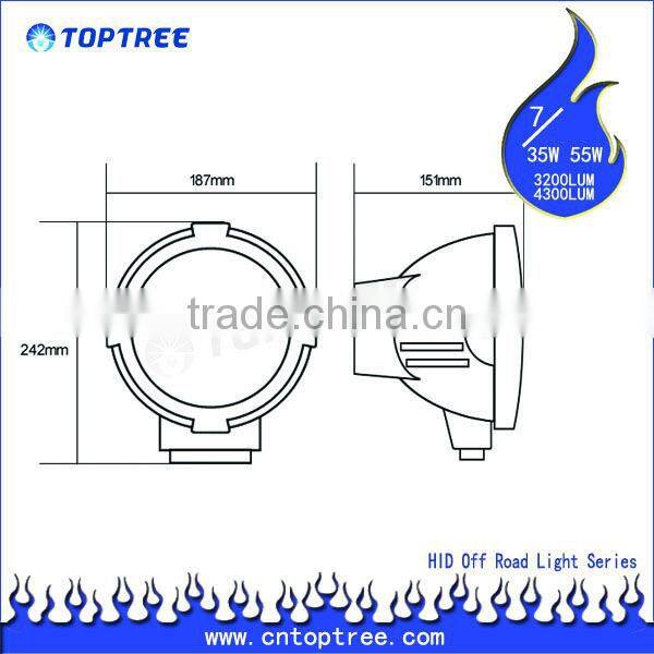 Jeep Wrangler Jk Accessories 7" Xenon Off road HID Driving Light