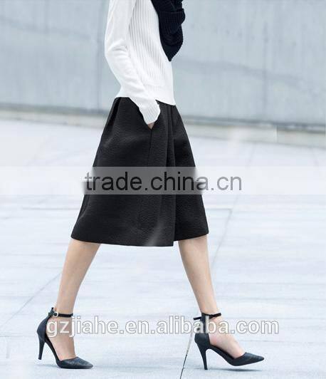 NEW Fashion Casual High pleat Waisted A -line skirt guangzhou clothing