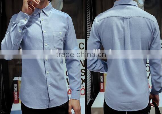 Button down collar mens oxford shirts slim fit casual dress shirts