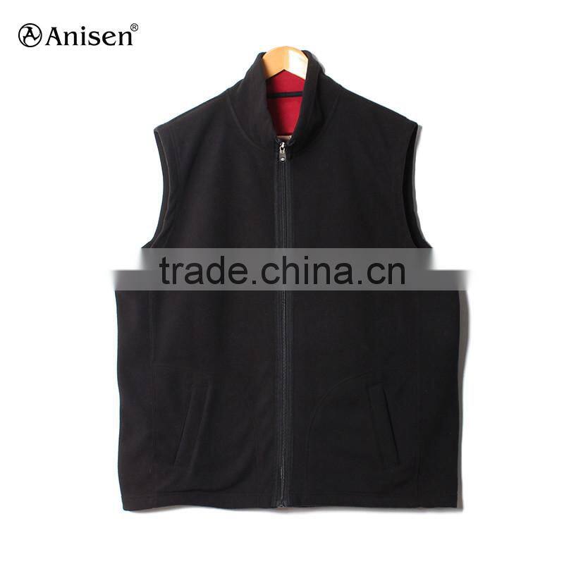 oem service clothing fleece custom plain men vest