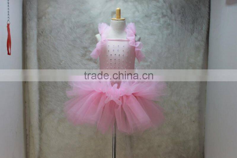 2016New design tutu skirt set for girls, summer wear girl's super fluffy tutu skirt set