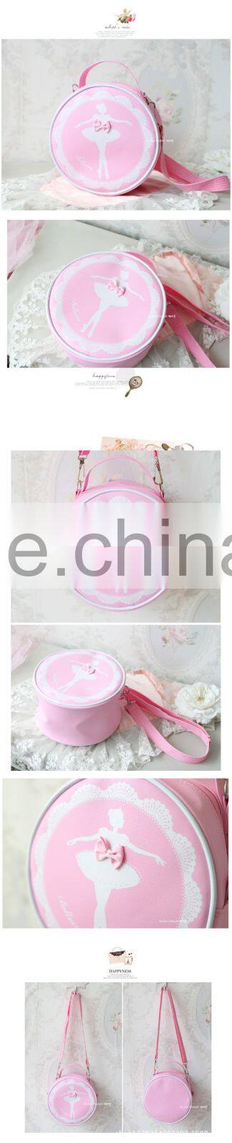 2016 Wholesale Girl's Pink Round Fashion kid eco bag