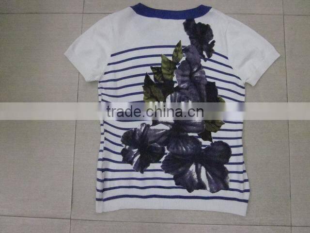 2016 stripe summer knitwear