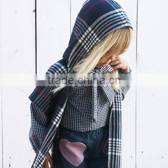 Unique Design Handmade Bow Tie Black and White Plaid T-shirt