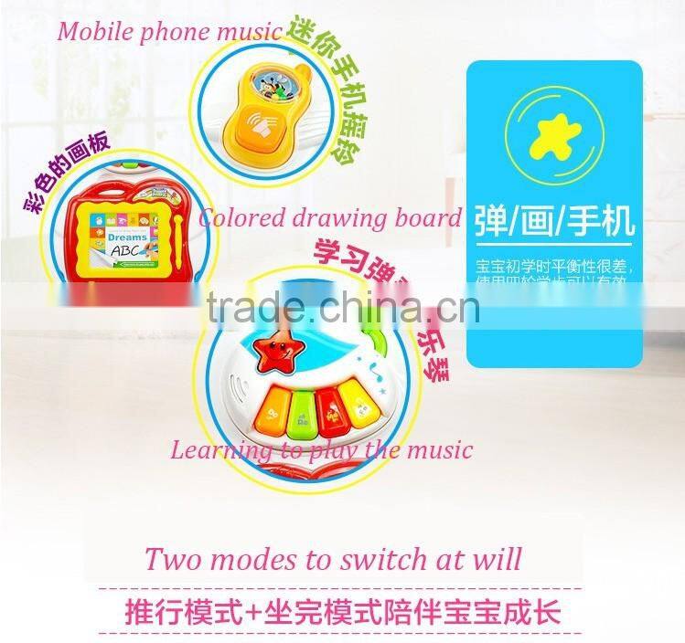 Wholesale Multi-function Plastic Push Baby Walker with music