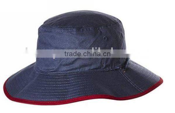 High quality Plain cotton fishing men bucket hat+string