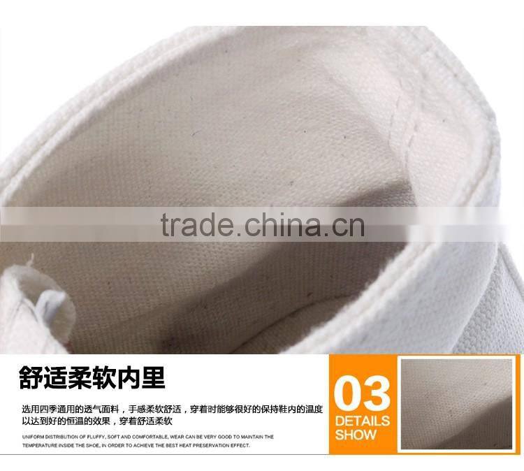 China High Ankle Durable Women Canvas Shoes