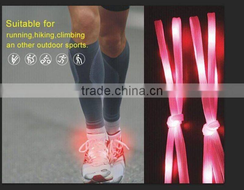 hot selling custom led blinking lightweight sneaker laces /led shoelaces/flashing lace