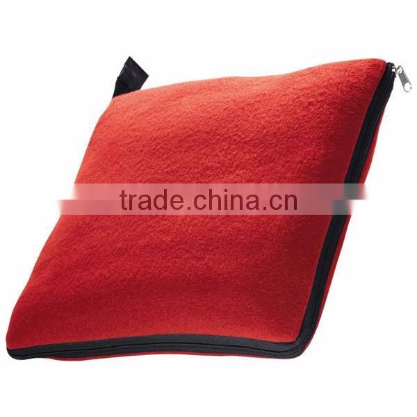 2017 New Eco-Friendly foldable 2 in 1 pillow blankets
