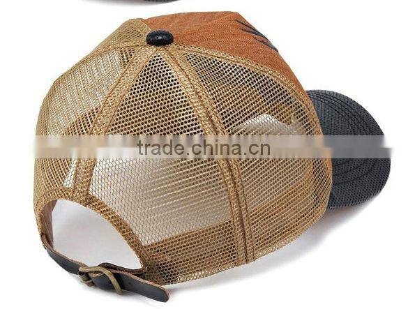 Deer Patch Embroidered Net Surface Baseball Cap Wholesale