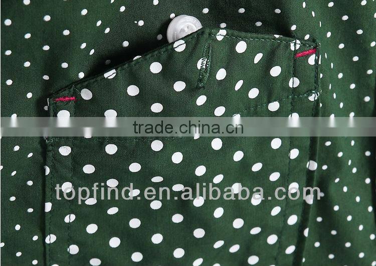 Fashion Latest dot style Short Sleeve Shirt for Men