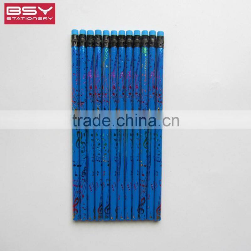 HB lead Hot foil stamping pencils