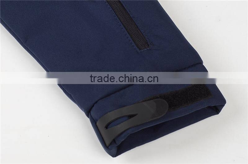 polyester padded men's winter warm waterproof softshell jacket uniform