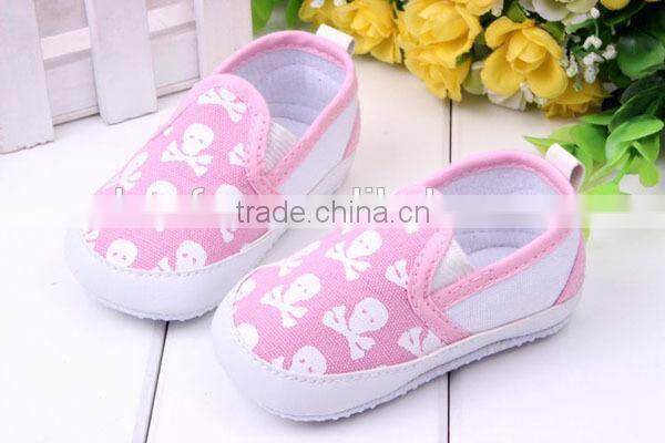 printed skeleton pattern infant shoes
