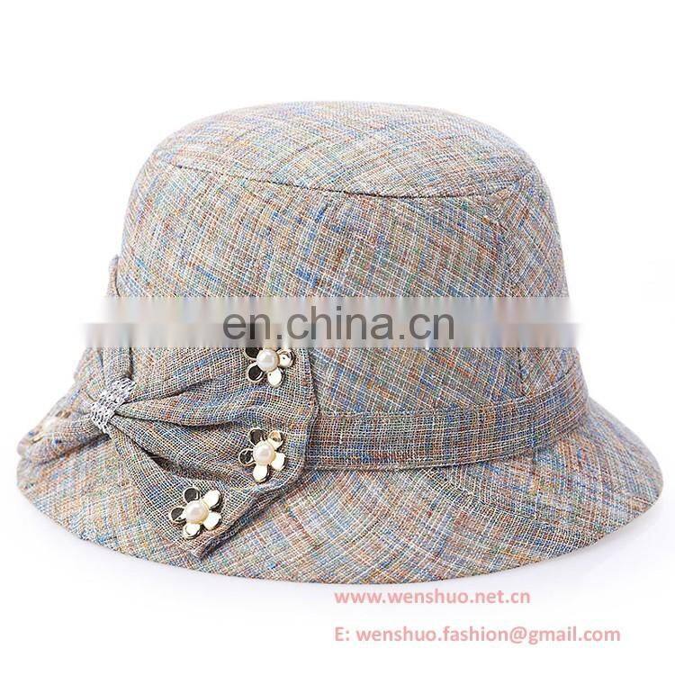 Wholesale Fashion Ladies Linum Equestrian Cap
