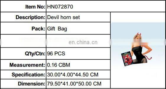 Wholesale Promotion Party Red Devil horn set