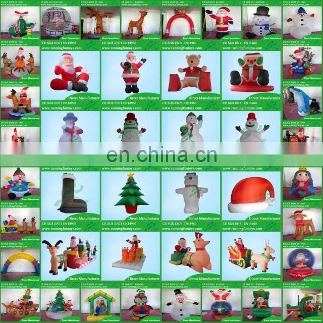 Small Christmas Inflatable Penguin With LED Light Decoration Outdoor