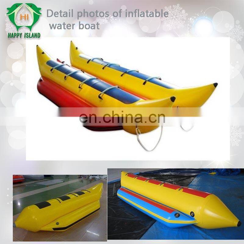 HI hot sale popular adults inflatable water banana boat for sale